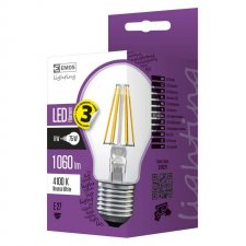 LED žiarovka filament A60 A++ 8W E27 neutrálna biela