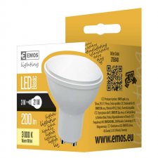 LED žiarovka SPOT 3W GU10 teplá biela