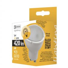 LED žiarovka SPOT 6W GU10 teplá biela