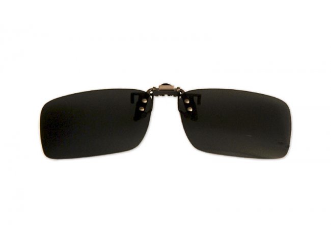 Polarizačný klip na okuliare - čierny - 4,2 cm x 13,8 cm