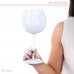 Romantický pohár na víno s puzdrom - biela