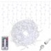 Vianočná led svetelná záclona vonkajšia - programy - časovač + diaľkový ovládač - 1500led - 60m studená biela