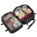 Cestovný batoh vodeodolný - rozšíriteľný - 26-36L - USB - čierny