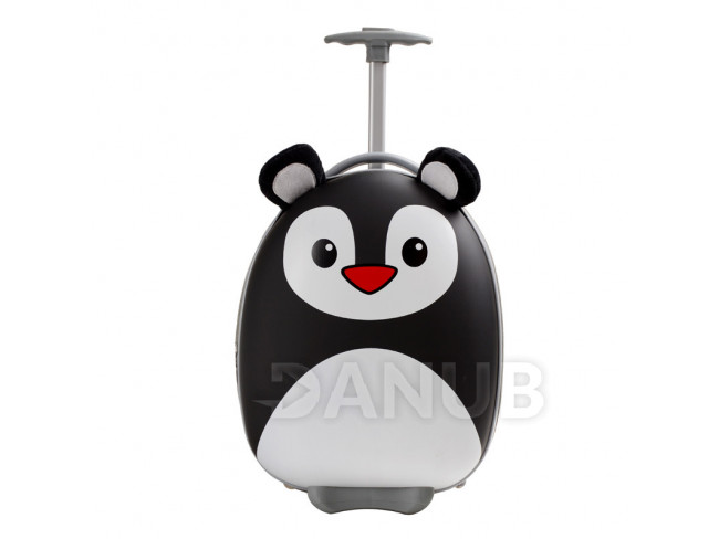 Detský cestovný kufor na kolieskach - tučniak