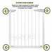 SPRINGOS Bezpečnostná bariérová zabrána pre schody a dvere - biela - 76-127 cm
