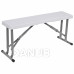 Springos Rozkladací stôl s lavičkami - 105x65x69 cm -  biela