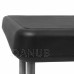 Springos Rozkladací stôl s lavičkami - 105x65x69 cm - čierna a sivá