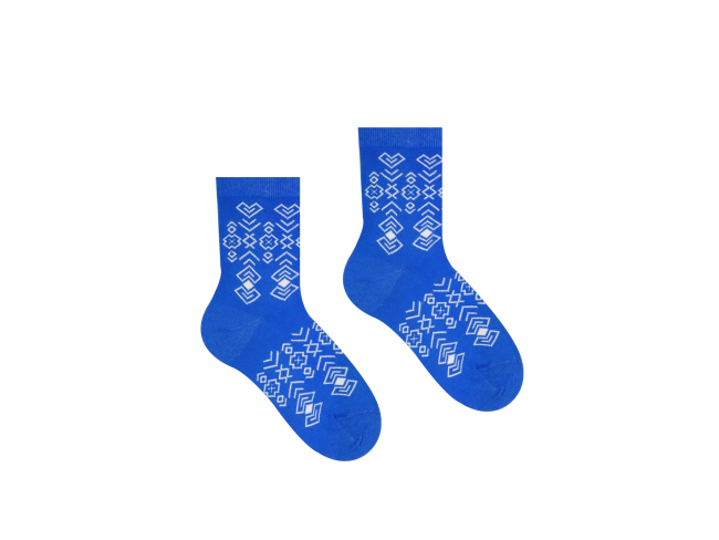 Veselé ponožky Čičman modrý - Detské - 25-29