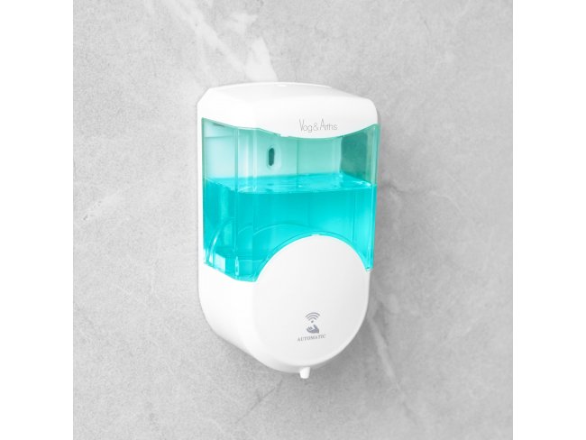 Automatický dávkovač mydla - 600 ml - na stenu - na batérie - biela