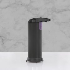 Automatický dávkovač mydla - 220 ml - voľne stojací  - na batérie - matná čierna