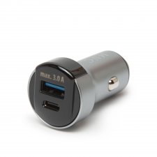 Adapter do autozapalovača Type - C P a USB zásuvkou, s rýchlonabíjaním