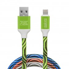 Dátový kábel - iPhone - zelený