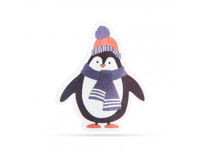Vianočná RGB LED dekorácia - samolepiaca - tučniak