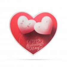 Valentínska RGB LED dekorácia - samolepiaca - srdce
