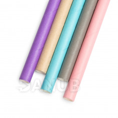 Papierová slamka - pastelová - 197 x 6 mm - 5 druhov - 150 ks / balenie
