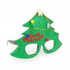 Party okuliare - vzor vianočný strom