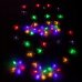 Vianočná led svetelná záclona na spájanie vonkajšia flash - hviezdy - 180led - 2m multicolour/studená biela