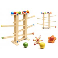 Montessori Drevená guľôčková dráha XXL