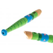 Drevená flauta - zelená
