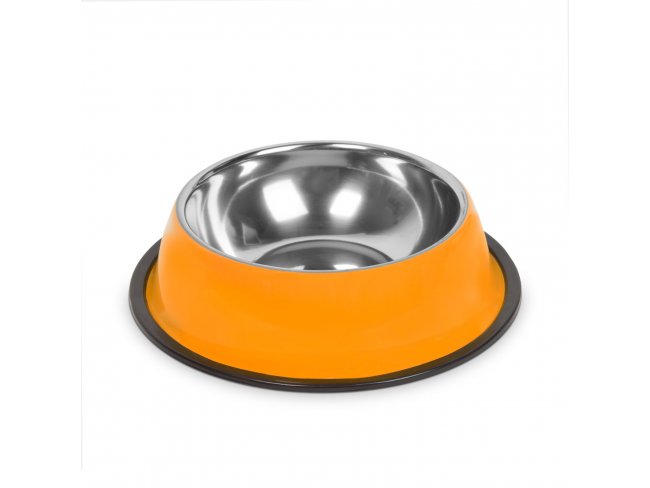 Miska pre psy - 18 cm - oranžová