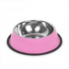 Miska pre psy - 18 cm - ružová