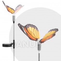 LED solárny motýľ - studená biela - 65 cm