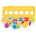Montessori vajíčka - vzdelávacia hra 12ks ovocie