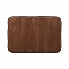 Rohožka do kúpeľne - "BATH" - hnedá - 60 x 40 cm