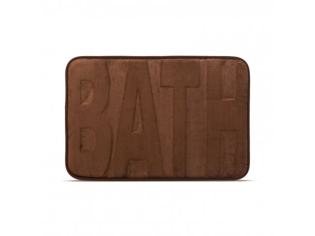 Rohožka do kúpeľne - "BATH" - hnedá - 60 x 40 cm