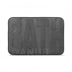 Rohožka do kúpelne - "BATH" - sivá - 60 x 40 cm