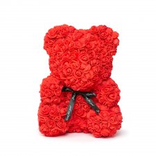 Macík z ruží - Červený - 40 cm