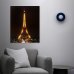 LED obraz - "Eiffelova veža" - 2 x AA, 38 x 48 cm