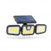Solárny reflektor s pohybovým senzorom - páčkový, otáčateľný - 3 COB LED