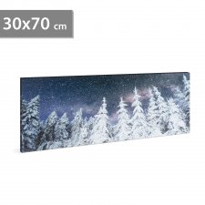 LED obrázok - ihličnany -  2 x AA, 70 x 30 cm