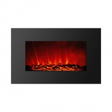 Elektrický nástenný krb - ohrievač + LED - 91 x 15 x 56 cm