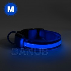 LED obojok - veľkosť M - modrá...