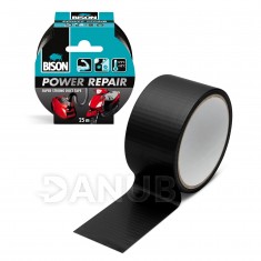 BISON Power Repair posilnená lepiaca páska - čierna - 10 m