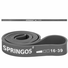Fitness guma na cvičenie - odpor 16-39kg - sivá
