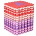 SPRINGOS Penové puzzle abeceda s číslami - 175x175 cm - ružová/fialová/biela