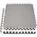 SPRINGOS Penové puzzle štvorce - 179x179cm - biela, sivá, čierna