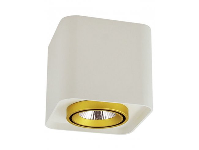 Podhľadové LED hranaté svietidlo XENO 15W 3000K biela - zlato