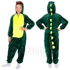 Plyšový overal Kigurumi - vzor drak - 110 -120 cm