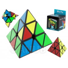 Rubikova kocka pyramída MoYu čierna