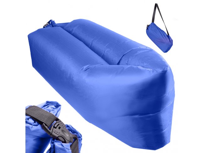 Lazy bag – nafukovacie kreslo tmavo modré 230x70cm