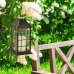 Solárna LED záhradná lampa závesná - 27cm - Patina - Polux