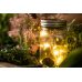 Solárne LED záhradné svietidlo - závesné - sklenená nádoba - 3000K - Polux