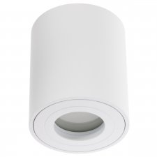 Podhľadové hliníkové svietidlo vodotesné - okrúhle - 95 mm - biele