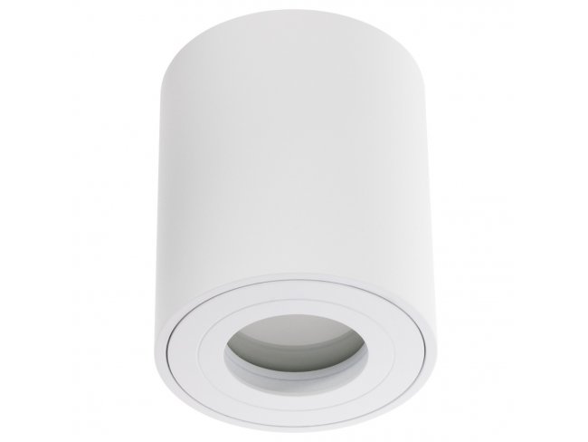 Podhľadové hliníkové svietidlo vodotesné - okrúhle - 95 mm - biele