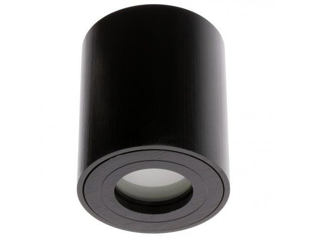 Podhľadové svietidlo vodotesné - 95 mm - okrúhle - čierne - Kobi