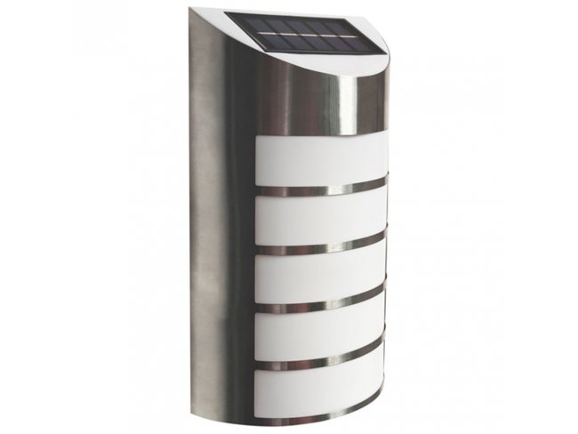 Solárne LED záhradné svietidlo SAFFO black and white 6000K - studená biela - Polux